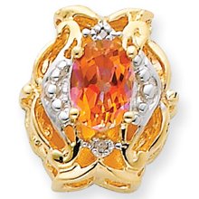 14k Yellow Gold Twilight Mystic Fire Diamond Victorian Slide Bracelet