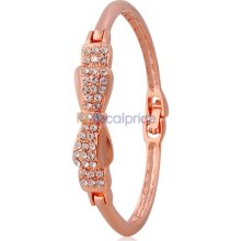 18K RGP Alloy Bowknot Bracelet (Golden)