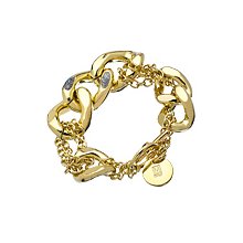 1AR By UnoAerre Gold Mixed Link Braceket