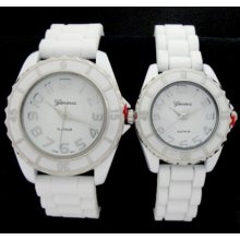 2 Lady N Men Silicone Geneva Watches Gm89lm