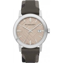 2012 Burberry Timepiece Swiss Made BU9020 (NEW with 2 years warranty) - Silver - Leather