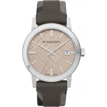 2012 Burberry Timepiece Swiss Made BU9020 (NEW with 2 years warranty) - Silver - Leather