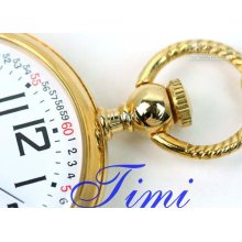 2012 Hotsale Classic Golden-plated Pocket Watch
