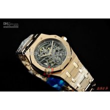 2013 New 18k Rose Gold Royal Oak Offshore Barrichello Tourbillon Aut