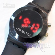 20pcs Luxury Led Watch Digital Display Jelly Silicone Sport Style Un