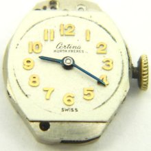 4u2fix Certina Kurth Freres Ladies' 258 Movement Dial & Hands Running Strong