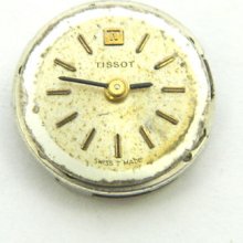 4u2fix Tissot 709 Caliber 17 Jewel 6 3/4 Ligne Movement Good Bal Hs & Ms