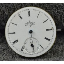 6s Elgin Grade 95 7 Jewel Hc Pocket Watch Movement For Parts Or Repair Ft257