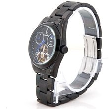 98080G Mens Mechanical Skeleton Watch (Black)