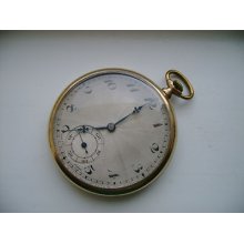 A Vintage Men Wind Up Pocket Watch No Name 15 Jewels Running