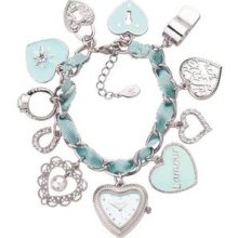 Accessorize Ladies Charm Bracelet Watch With Gift Box J1102 - Rrp Â£36