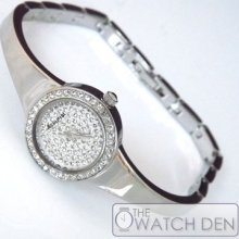 Accurist - Ladies Silver Tone Semi Bangle Watch - Lb1756