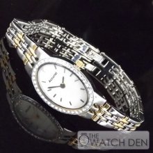 Accurist Ladies' Two Tone Stone Set Watch - Lb1347p