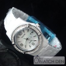 Accurist - Ladies White Ceramic Watch - Lb1651w
