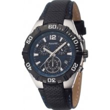 Accurist Ms832n Mens Core Sports Navy Black Watch Rrp £200