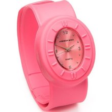 Addison Ross Unisex Quartz Watch With Pink Dial Analogue Display And Pink Silicone Strap Wa0030