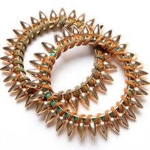 Adia Kibur Women's Spike Bracelet Set Gold