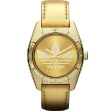 Adidas Mini Santiago Gold Leather Strap Women's Watch Adh2779