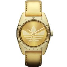Adidas Mini Santiago Gold Leather Strap Women's Watch Adh2779
