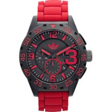 adidas Originals 'Newburgh' Chronograph Watch Red/ Black