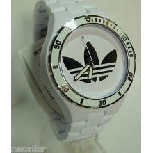 Adidas White Plastic Resin Watch / White Resin Bracelet Adh2708 Tag$95.00