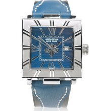 Affliction - STEEL/BLUE UNISEX LRG SQUARE WATCH by Affliction, OS