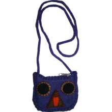 Agan Traders Felted Wool Animal Coin Purse Pouch (5 X 4 In.) Made In Nepal Fw10
