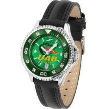 Alabama (Birmingham) Blazers Competitor Ladies AnoChrome Watch with Leather Band and Colored Bezel