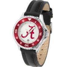 Alabama Crimson Tide Competitor Ladies Watch with Leather Band