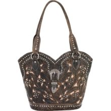 American West Boot Scoot Boogie Studs & Stars Carry All Tote