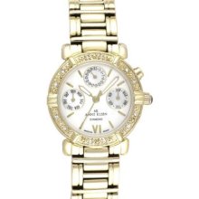 Anne Klein Women's 10-7898mpgb Mother Of Pearl Gold-tone Diamond Accented Watch
