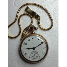 Antique 1919 Elgin Gold-filled Pocket Watch - Star Wcc Case Buyitnow/best Offer