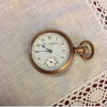 Antique Elgin gold filled non working pocket watch