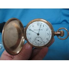 Antique Hampden Dueber Watch Co Pocket Watch Hunting Case