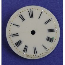 Antique Ladies Painted Porcelain Pocket Watch Or Wrist Watch Dial, 22 Mm (122)