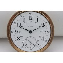 Antique Rj Rodger Kingston 16s Pocket Canadian 24 Hour Railroad Dial Open Face