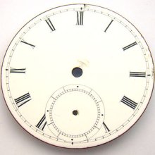 Antique Waltham 18 Size Model 1857 Open Face Pocket Watch Pinned Porcelain Dial
