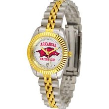 Arkansas Razorbacks UA Womens 23Kt Gold Watch