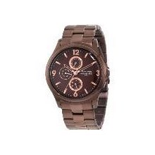 Armitron Men's 20/4842bnbn Stainless Steel Brown Ion-plated Rosegold-tone Watch