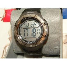 Armitron Watch, Men's Digital Black Polyurethane Strap 44mm 8225 On Sale