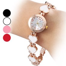 Assorted Colors Women's Casual Style Quartz Alloy Analog Bracelet Watch