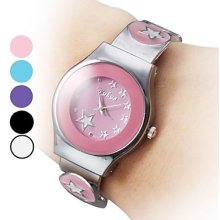 Assorted Colors Women's Steel Analog Quartz Bracelet Watch