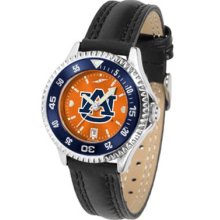 Auburn University Tigers AU Womens Leather Anochrome Watch