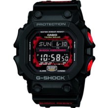 Authentic Casio Men's G-shock Solar King Black & Red Power Mud Watch Gx56-1a