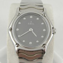 Authentic Ebel 1911 Gray Color Dial Steel Quartz Ladies Watch