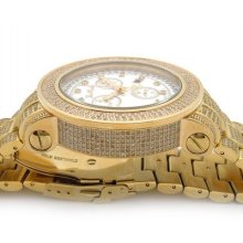 Authentic Mens Joe Rodeo Junior Jju305 11.50 Ct.aprx.white Diamonds Watch
