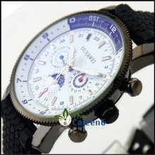 Automatic Mechanical Silicone Rubber Men Writ Watch Date Boy Relojes De Moda