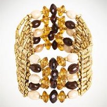 Avenue Plus Size Layered Mix Bead Stretch Bracelet