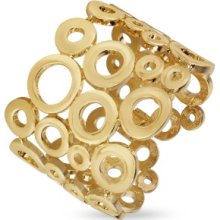 AZ Collection Designer Bracelets, Gold Plated Cuff Bracelet