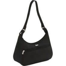 Beach Handbags Bayshore Beach Large Zip Top Bag Solid Black